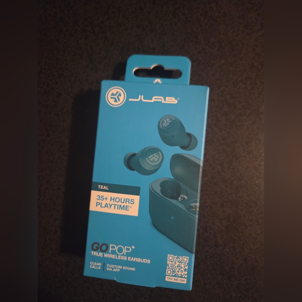 JLab GO Pop+ True Wireless Earbuds - Teal
